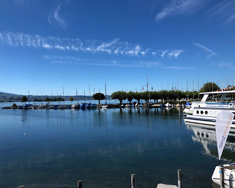 Zürichsee mit Booten